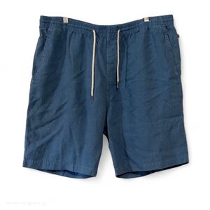 True Grit 100% Linen Relaxed Casual Drawstring Shorts